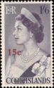 Queen Elizabeth II surcharged