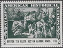 Boston Tea party Boston Harbour Mass 1773