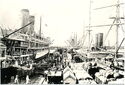 Mail boat delivery, Railway Pier, Port of Melbourne, date unknown