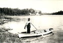Delivering the mail by boat, date unknown.