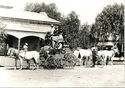 Mail coaches, Wilcannia, SA, heading for White Cliffs and Bourke, circa 1900.