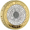 2 Pounds (25 Years of the £2- Privy Mark "25" - Silver Piedfort)