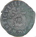 1 Liard (Henri III - Dauphiné 2nd type - Grenoble)