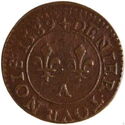 1 Denier Tournois (Henri III - A - Paris)
