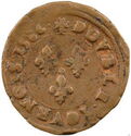 1 Double Tournois (Henri III. 1st Type - F - Angers)