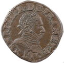 1 Double Tournois (Henri III 1st type - L - Bayonne)