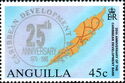 Anniversary Emblem and Map of Anguilla