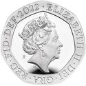 20 Pence (Royal Arms Shield Puzzle Memorial - Silver)