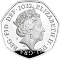 50 Pence (Royal Arms Shield Puzzle Memorial - Silver)