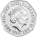 50 Pence (Queen Elizabeth II Memorial- Privy Mark "26|22")