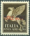 Italy Airmail Stamps Overprint "ISOLE JONIE"