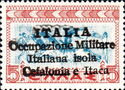 Greece Stamp Overprinted - "ITALIA ...isolA..Occupazione"