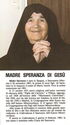 "Speranza of Jesus", Collevalenza, Todi, Umbria - Saints (F)