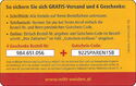4 Geschenke + Gratis Versand