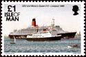 "Queen Elizabeth 2" (liner) and "Mona's Queen V" (ferry)