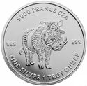 5,000 CFA Francs (Mandala Warthog)