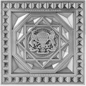 10,000 CFA Francs (Forbidden City - Caisson ceilings - Antique finish)