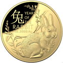 100 Dollars (Year of the Rabbit 兔 - Domed)