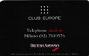 Club Europa British Airways