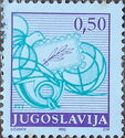 Postal horn, Globe and Stamp