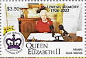Queen Elizabeth II - overprinted