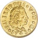 ½ Escudos (Crowned M)