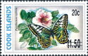 Clipper (Parthenos sylvia), surcharge