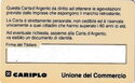 Carta a'Argento. Cariplo - Unione del Commercio