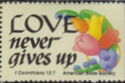 Love never gives up