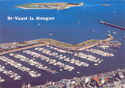Saint-Vaast-la-Hougue : The Marina, at back, the Island of Tatihou