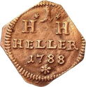 1 Heller (1/768 Thaler)