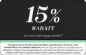 15% Rabatt auf ein Lieblingsprodukt!