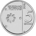 5 Sentimos (Crown flower - BSP seal type 1)