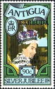 The Queen after Coronation - Overprinted