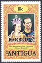 Queen Elizabeth II and Prince Philip - Overprinted