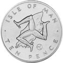 10 Pence (circulation type: triskeles/Elizabeth II)