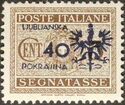 Postage Due Issues Overprints - "Provinz / Laibach / Ljublja