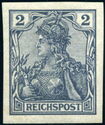 Germania with imperial crown, inscription 'REICHSPOST'