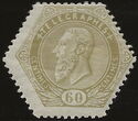 Telegraph Stamp: leopold II on a lined background