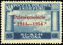 Polish Victory in Italy - Overprint carmine