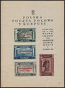 Polish Victory in Italy - Souvenir Sheet - Overprinted