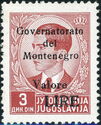 Yugoslavia Stamp Overprint "Governatorato..." black