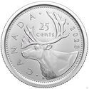 25 Cents (Caribou - Transition obverse)