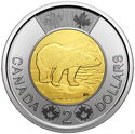 2 Dollars (Polar bear "Toonie" - Transition obverse)
