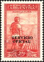 Agriculture - Overprint "SERVICIO OFICIAL" (12¼ mm)