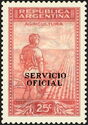 Agriculture - Overprint "SERVICIO OFICIAL" (12¼ mm)