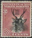 Sambar (Rusa unicolor) overprinted vertical