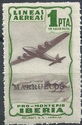 Lineas Aereas Pro-Montepio Iberia. Marruecos Overprint