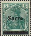 Germania, overprint 'Sarre'