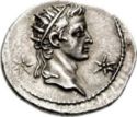 1 Denarius (Divus Augustus, two stars)